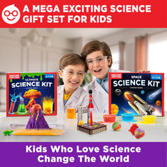Doctor Jupiter Ultimate Science Kit color-changing volcano demo sparks scientific exploration.