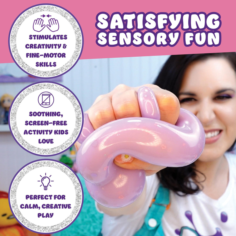 Children playing with Doctor Squish Mini Squishy Maker demonstrates imaginative sensory fun.