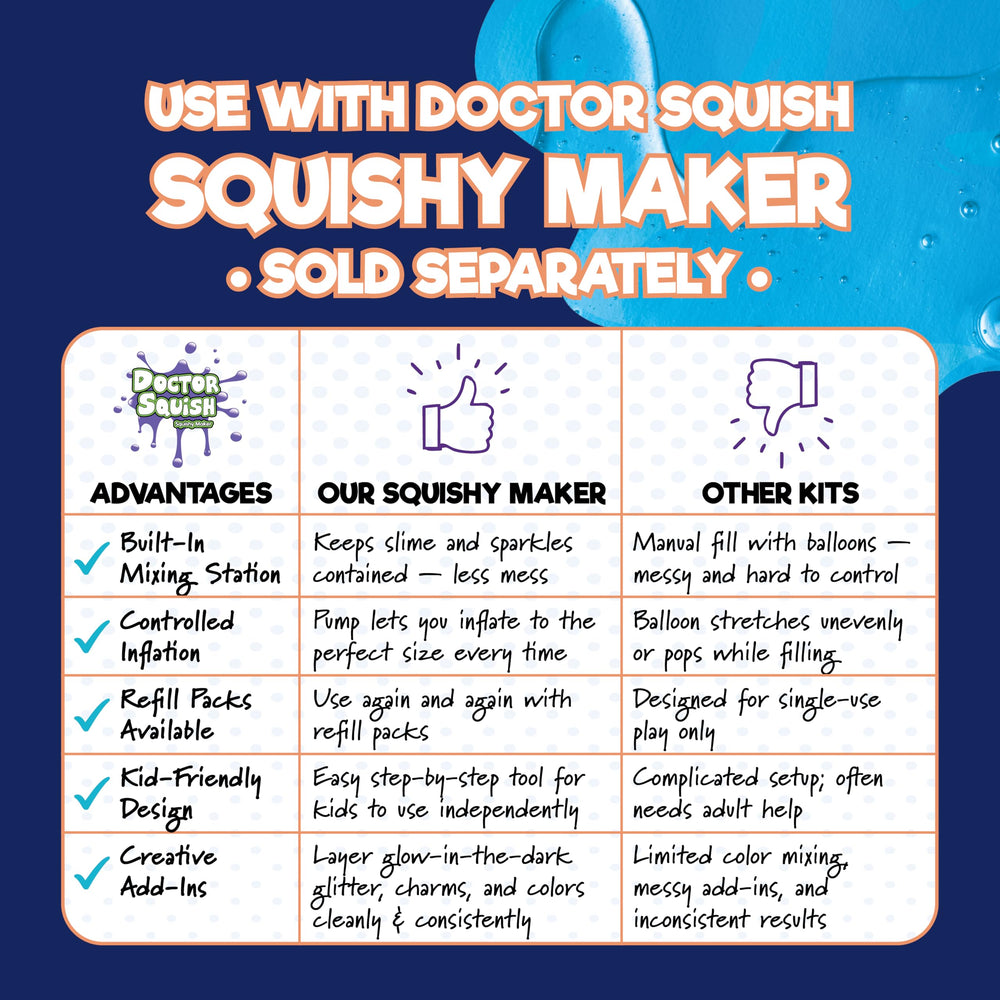 Doctor Squish Neon kid-friendly kit boosts creativity.