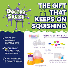 Instruction manual and welcome letter from Doctor Squish guide simple, safe DIY steps