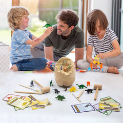 DoDoMagxanadu dinosaur-themed flying chess board invites family play.