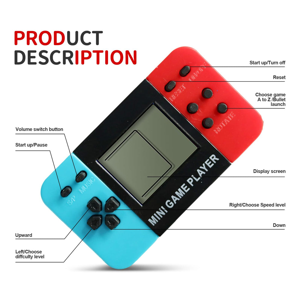 DOEA arcade-controller keychain side view, ideal gift for young gamers.
