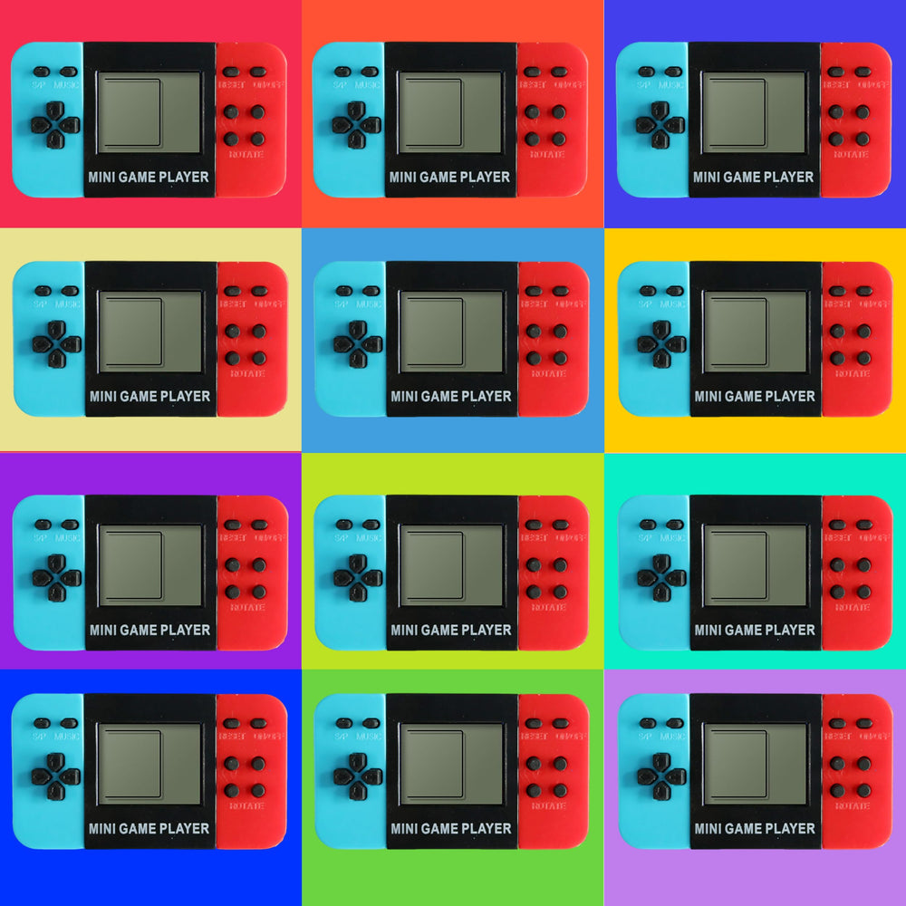 DOEA packaging display highlighting vibrant arcade keychains for gifts.