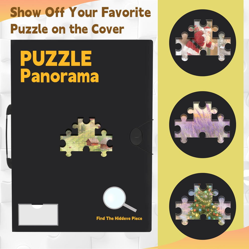 Doerpuz puzzle holder featuring an ergonomic handle for easy transport.