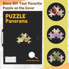 Doerpuz puzzle holder featuring an ergonomic handle for easy transport.