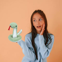 Doindute soft snake toy with plush texture, easy to handle.