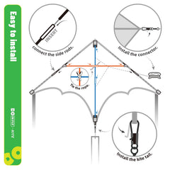 Doinfly kite in outdoor setting delivering engaging, carefree recreation.