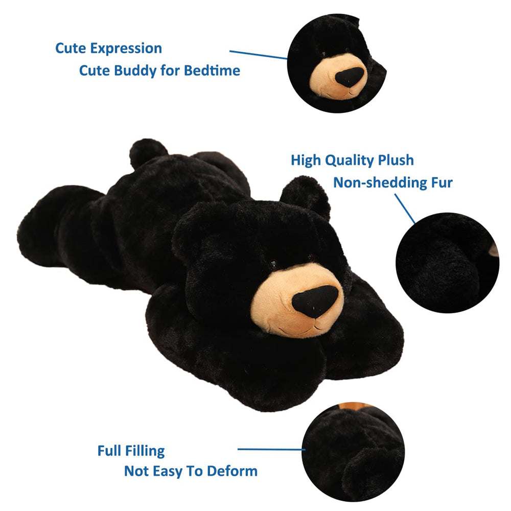 Close-up of Doireum bear plush fabric and stitching