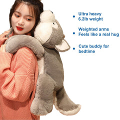 Doireum weighted husky plush weight bag inside demonstrates even fill