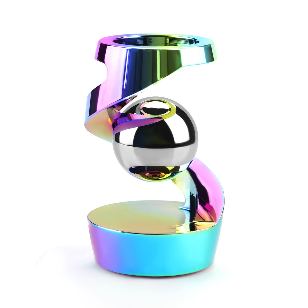 DOLASEV rainbow kinetic desk toy in rotation for focus and calm