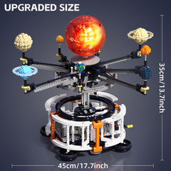 DOLIVE Realistic planet details show Mars red, Jupiter size, Saturn rings.