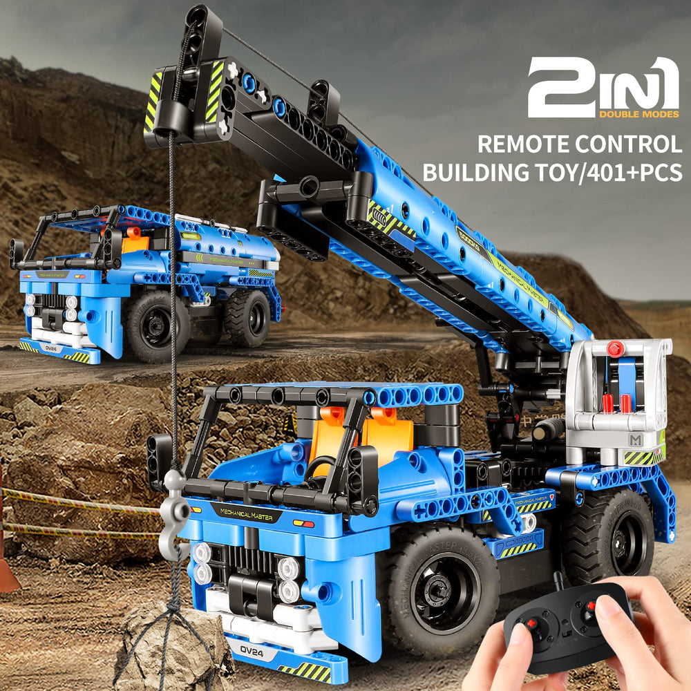 DOLIVE STEM RC Truck 401-piece set encourages hands-on problem solving.