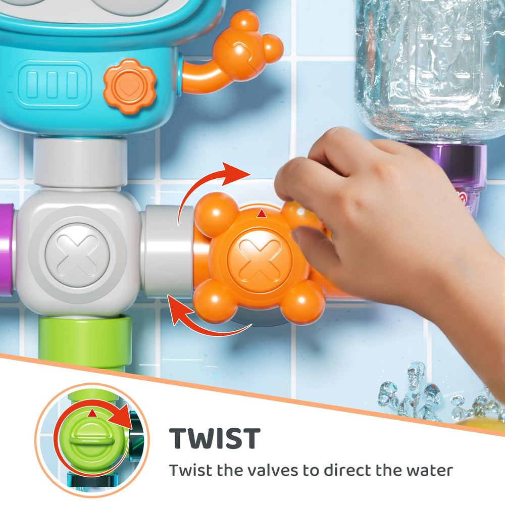 DOLIVE suction cup attachment securing to tub walls for easy cleaning