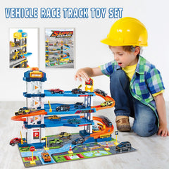 Dollox race cars playset collection—six unique designs spark active racing adventures.