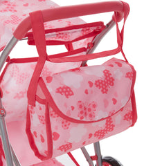 Dolls To Play 21-inch doll pram with adjustable canopy for shade.