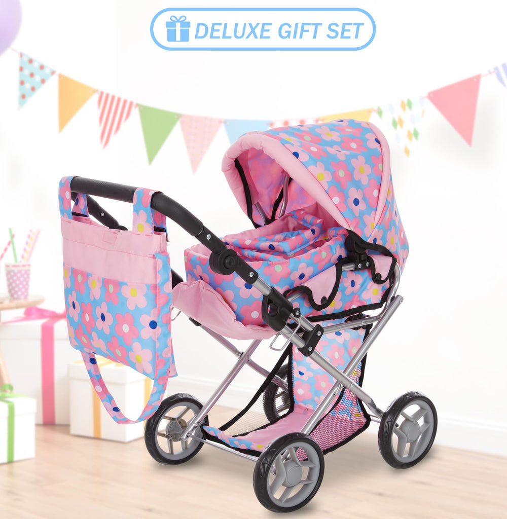 Dolls To Play 3-in-1 stroller set supports multiple play modes for varied scenarios.