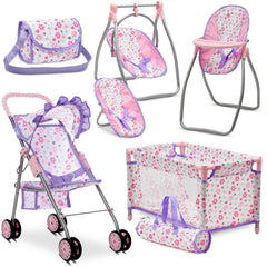 Dolls To Play 3in1 convertible seat stroller enables versatile pretend scenarios.
