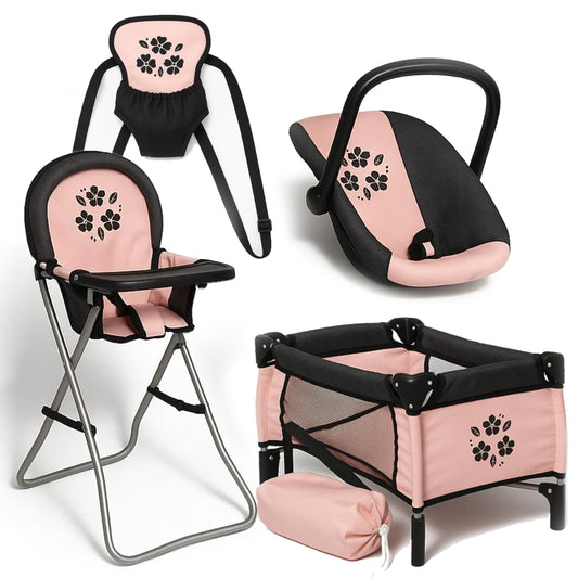 Dolls To Play baby doll nursery bed displays a cozy cradle for pretend naps