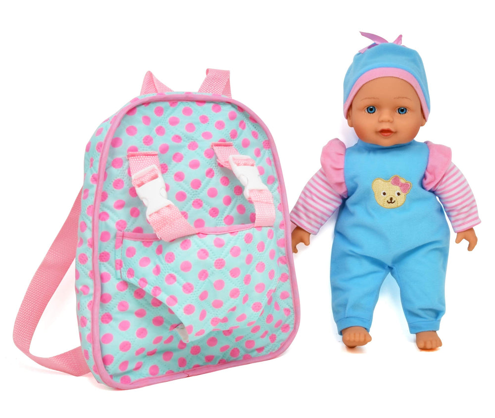 Dolls To Play doll clothes and accessories storage pocket keeps play organized.