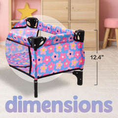 Dolls To Play drawstring storage bag in blue helps stay organized during travel