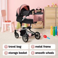 Dolls To Play foldable canopy basket with easy storage