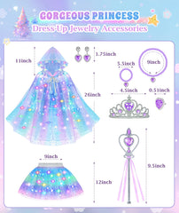 DOLNOW fluffy tutu skirt with elastic waist grows with her.