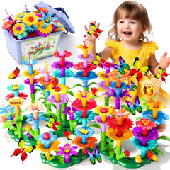 Doloowee 184Pcs flower garden parts for creative play