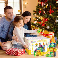 Doloowee Family-time magnets promote bonding during collaborative building.