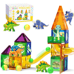 Doloowee Tyrannosaurus magnet tile for imaginative play and fine motor skills.