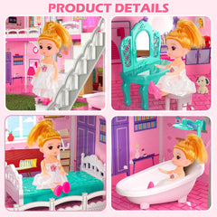 Doloowee dollhouse slide accessory for quick, fun transitions between levels.