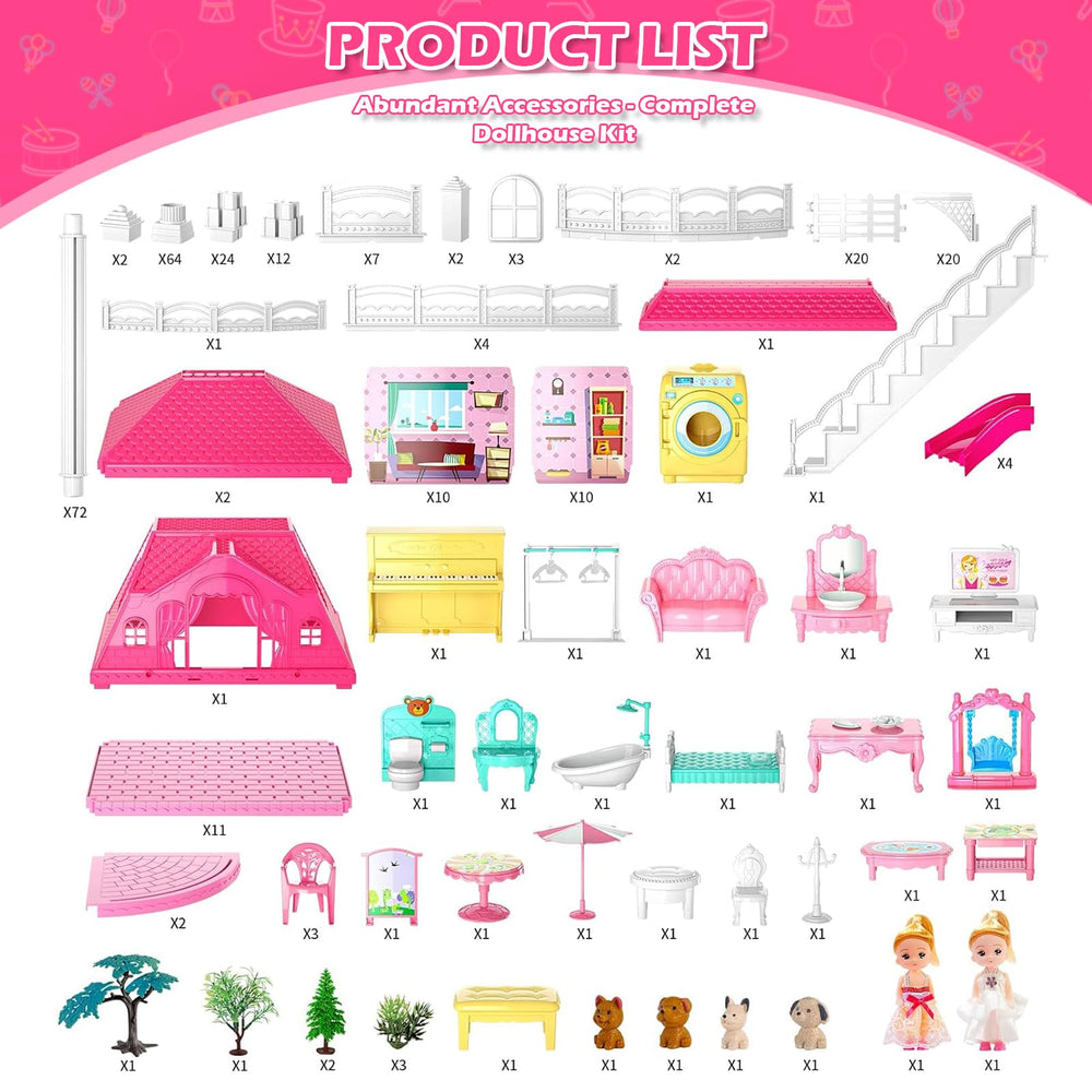 Doloowee dolls house dressing table and sofa setup for realistic scenes