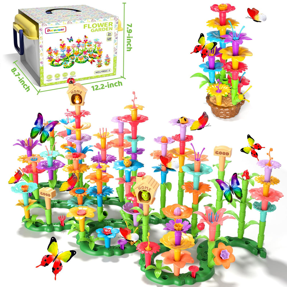 Doloowee building activity enhances hand-eye coordination and fine motor development.