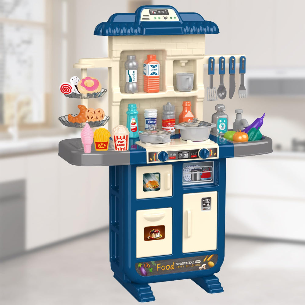 Doloowee Kids Kitchen Playset with oven and stove for imaginative cooking