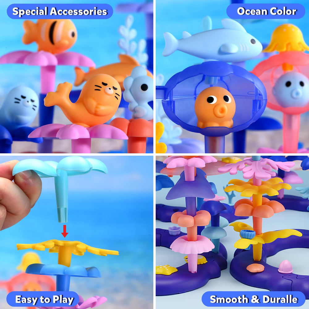 Doloowee Ocean Whales: large figures inspire storytelling and cooperative play.