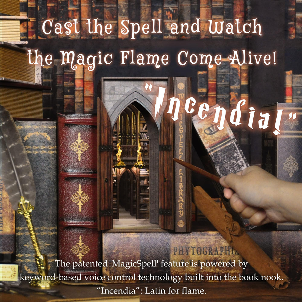 Dolphin Island Incendia spellcasting demonstrates wand-triggered brazier effect.