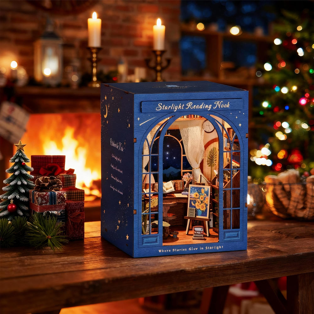 Dolphin Island Starlight miniature house detail with forest and mountains vibe.