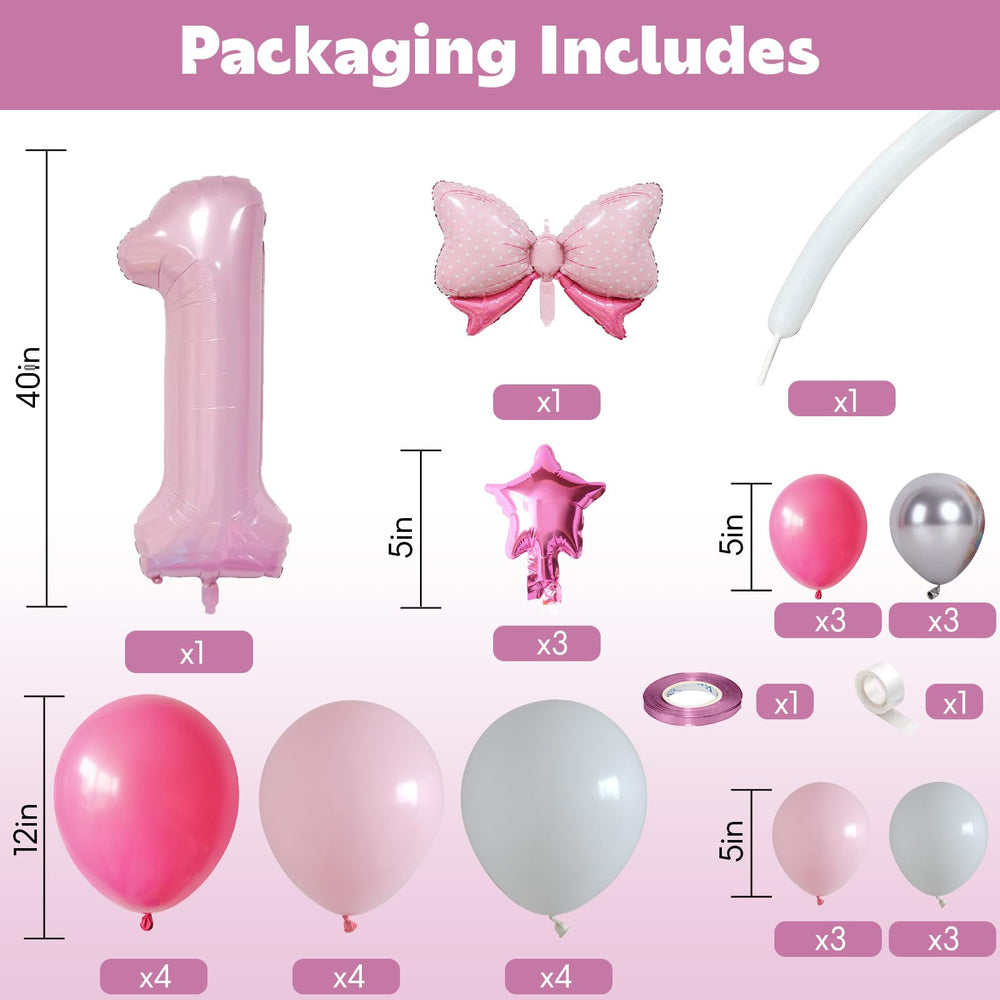 Domgoge pink star foil balloons add festive sparkle to decorations.