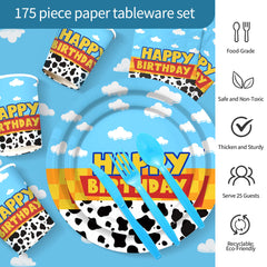 Domment cow-cloud napkins are soft and absorbent for quick cleanups.