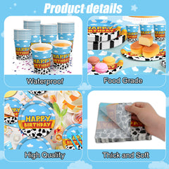 Domment cow-cloud party set ideal for kid-friendly celebrations.