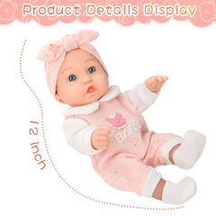 DONTNO baby doll feeding bottle included for nurturing play