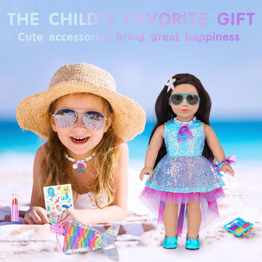 DONTNO Two-dress mermaid clothes set offering versatile dress-up options