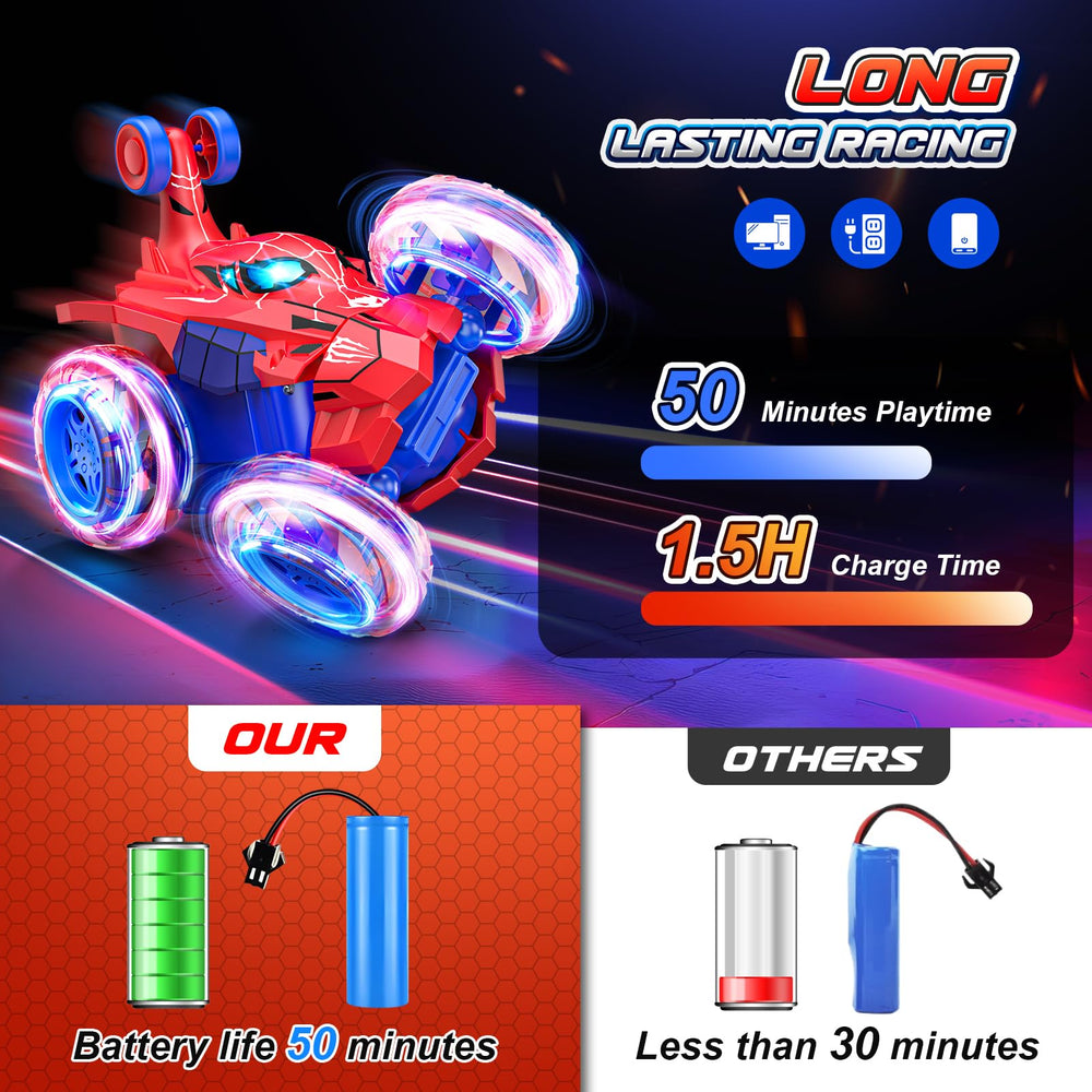 Doodays Spider RC car durable tires for sand, grass, and pavement