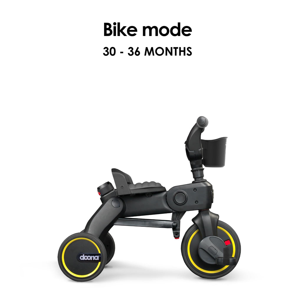 DOONA Liki Trike S3 Greyhound 5-point harness keeps toddlers secure
