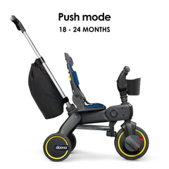DOONA Liki Trike S3 Royal Blue compact-tricycle layout for versatile riding