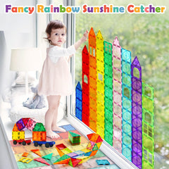 Dopyye magnetic tiles travel-friendly set—mess-free play on the go.