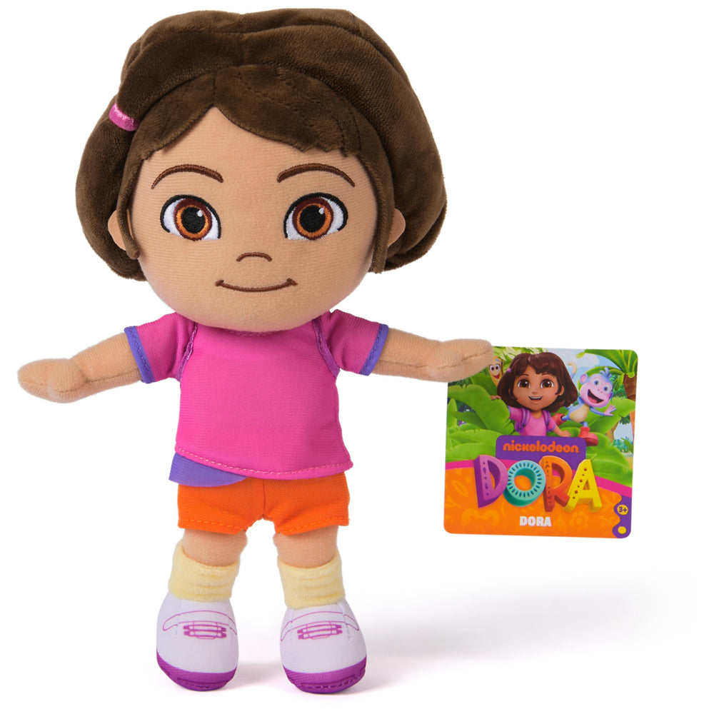 DORA plush doll ships in gift-ready poly bag.