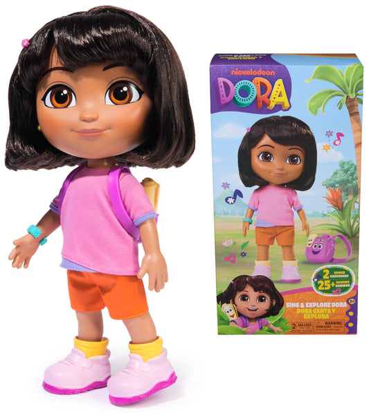 Dora Sing & Explore doll belly squeeze triggers music and phrases
