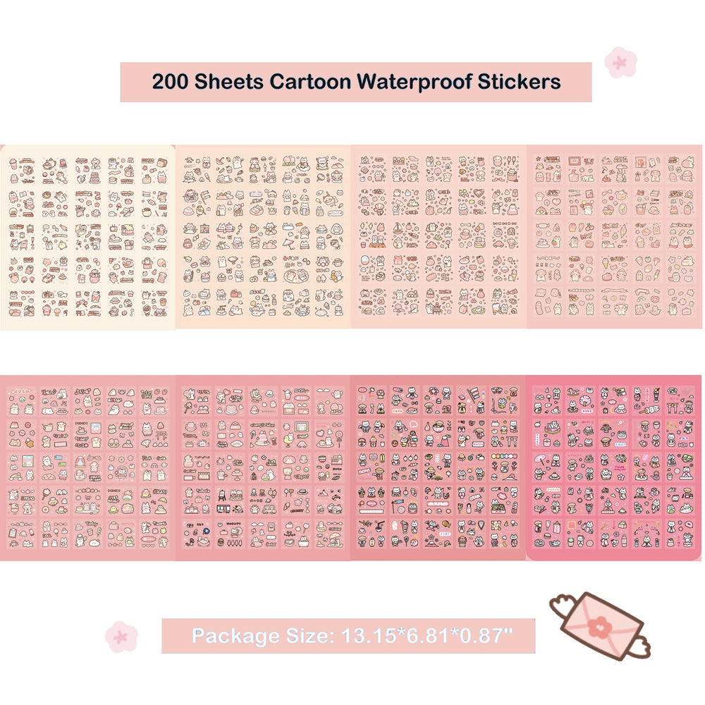 Doraking transparent vinyl stickers for water bottles, waterproof and durable