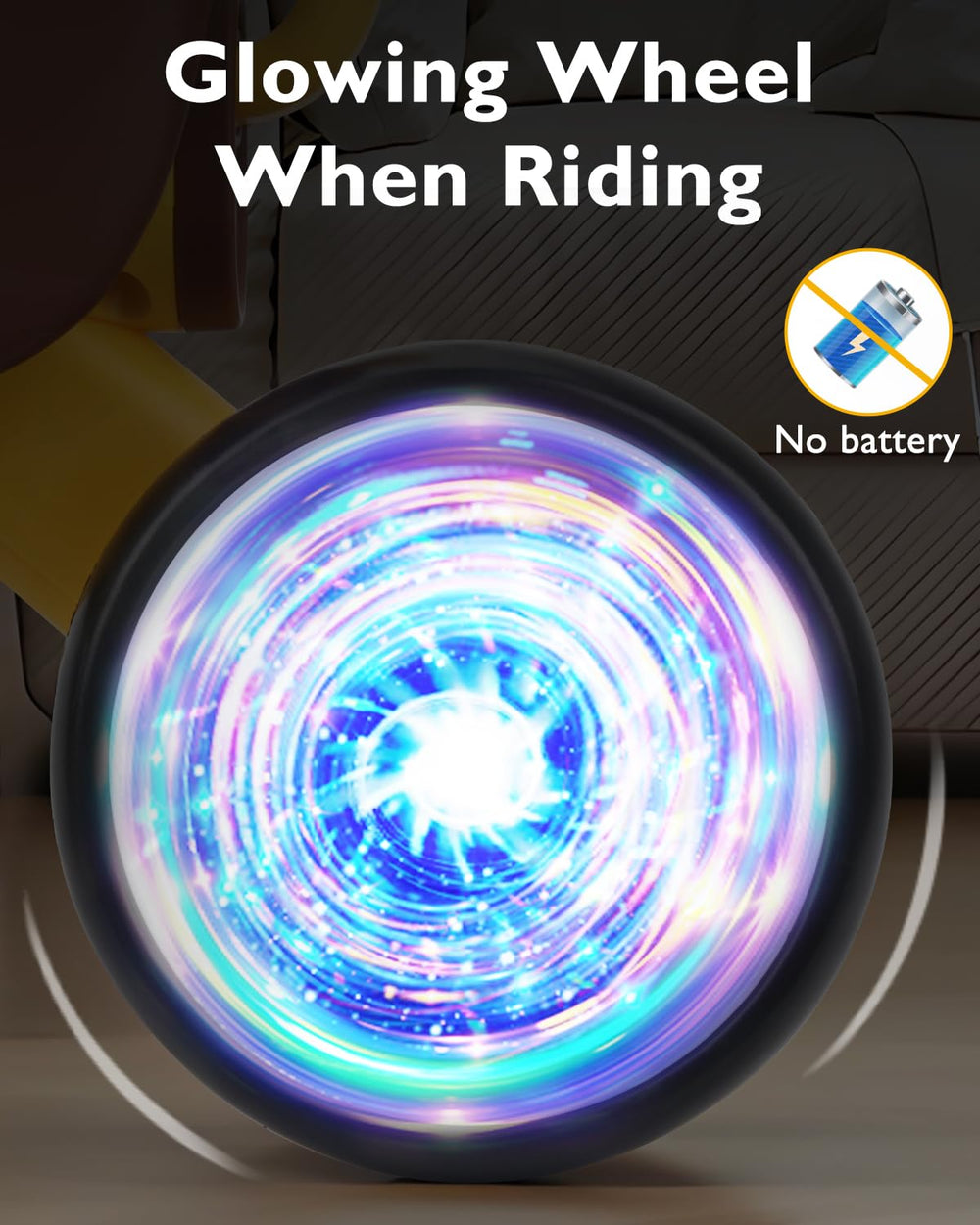 Doselie balance bike tail button emits soft music to inspire movement.