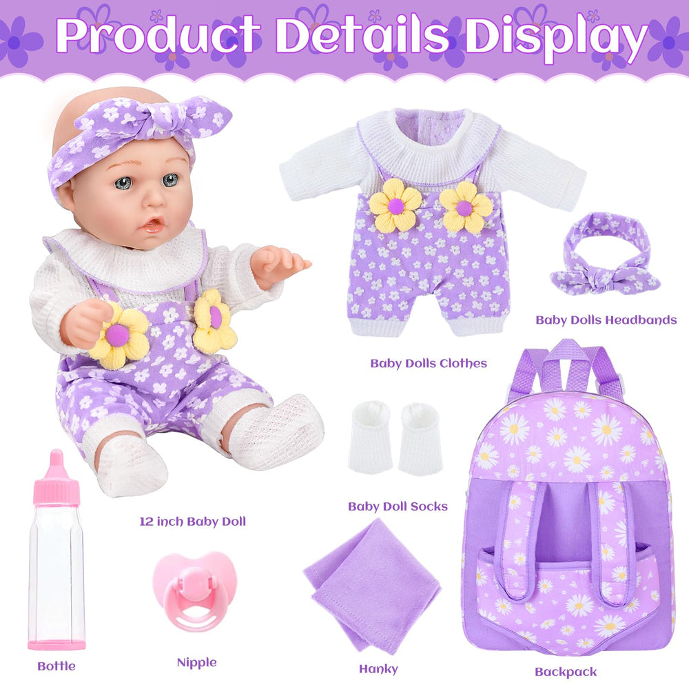 DOTVOSY doll with realistic eyes invites expressive play and storytelling.